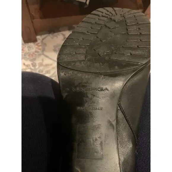 Via Spiga Italian Leather Knee High Heeled Boots -  9M - Picture 9 of 9